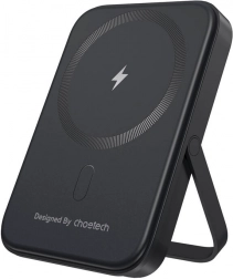 Choetech magnetická powerbanka se stojánkem 5000 mAh, 20W PD (černá)