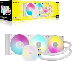 Kapalinové chlazení procesoru Corsair iCUE Link Titan 360 RX RGB, 360 mm, bílé