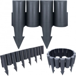 Zahradní palisáda grafitová 25 cm