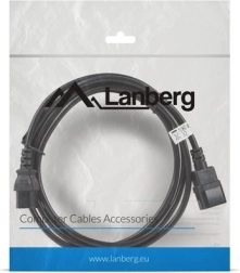Lanberg prodlužovací napájecí kabel IEC 320 C13–C14, 3 m, černý