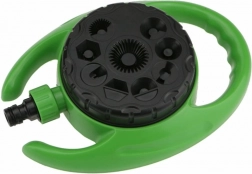 Zelený zahradní postřikovač s 9 funkcemi a dešťovou sprchou