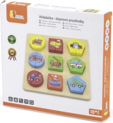 Dřevěná vkládačka – doprava, 18 dílků