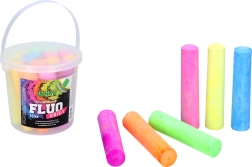 Chodníkové křídy FLUO v kyblíku 15 ks