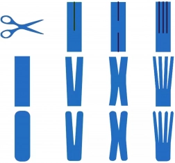 Kineziologická tejpovací páska 5 m × 5 cm – žlutá