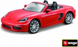 Model Bburago Porsche 718 Boxster oranžová 1:24