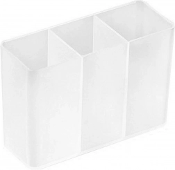 Samolepicí koupelnový organizér na kosmetiku se třemi přihrádkami