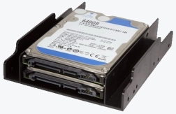 Držák pro disky 2,5" do pozice 3,5" plastový