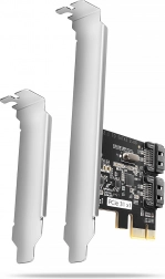 PCIe řadič 2× interní SATA 6G s čipsetem JMB582 SP & LP