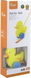 Dřevěný tlačná hračka Kachnička Viga