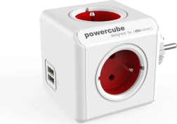 Rozbočovač zásuvek PowerCube Original USB červený