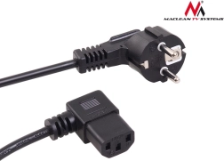 Úhlový napájecí kabel 3pin 3 m s EU vidlicí