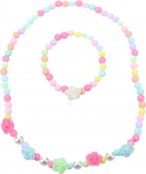 Módní sada šperků s růžemi