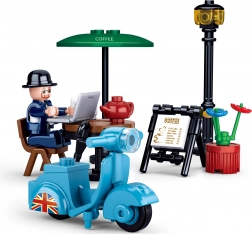 Sluban Town jezdec na skútru – stavebnice