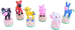 Dřevěná mačkací zvířátka Bigjigs Toys
