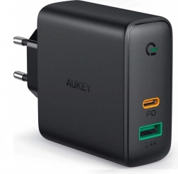 Síťová nabíječka AUKEY PA-D1 2× USB s Power Delivery 30 W