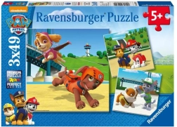 Ravensburger puzzle Tlapková patrola 3×49 dílků