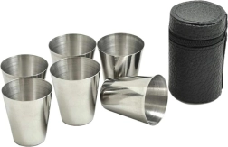 Kieliszki Turystyczne Stal Nerez 6 ks