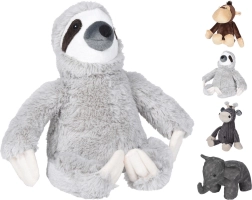 Dveřní zarážka 21 cm s vnitřním závažím, polyester, mix barev