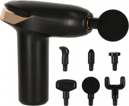 Pistolová masážní pistole mini LED 6v1