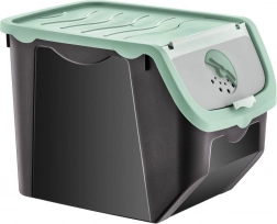 Úložný box na zeleninu a ovoce s víkem 12 l, mátový