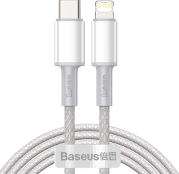 USB-C na Lightning kabel Baseus s vysokou hustotou opletení, 20W, PD, 2m
