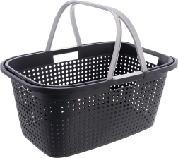 Koš na prádlo 38 l s plastovými držadly