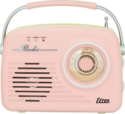 Retro rádio LUIZA SP-11 s MP3 USB SD růžové