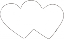 Nerezové vykrajovátko dvojité srdce 9 cm