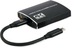 Adaptér USB-C na 2x HDMI 4Kx2K audio