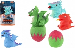 Překlápěcí dinosaurus s vajíčkem 15 cm