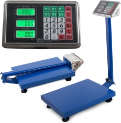Elektronická skladová plošinová váha 300 kg s LCD displejem