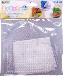 Šablona na zažehlovací korálky – srdce