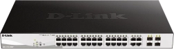 Přepínač DGS-1210-28MP s 24 GE PoE+ a 4 SFP porty