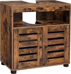 Rustikální skříňka pod umyvadlo s nastavitelnou policí