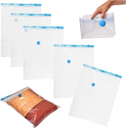 Vakuové úložné vaky na oblečení 5 kusů 60x80 cm