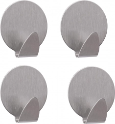 Samolepicí ocelové háčky na stěnu 4 ks