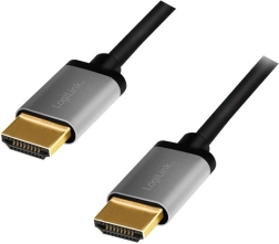 hdmi kabel 4k/60 hz, hliníkový, 2 m, černý
