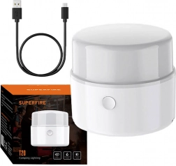 Kempingová lampa SUPERFIRE T20, 180 lm, USB nabíjení