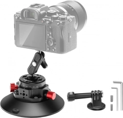 přísavný držák s vakuovou pumpou 1/4" NEEWER pro sportovní kamery (DJI ACTION, GOPRO, INSTA360)