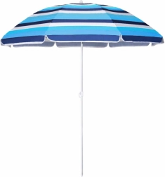 Zahradní a plážový slunečník 180 cm s nastavitelnou výškou a kloubem