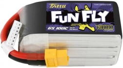 Lipo baterie Tattu FunFly 1300 mAh 6S 22,2 V 100C (XT60)