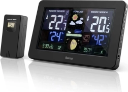 Digitální meteorologická stanice s USB nabíjením