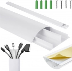 Maskovací lišta na kabely bílá hliníková