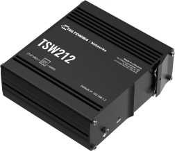 Průmyslový spravovatelný přepínač TSW212 s 2x SFP a 8x GbE L2/L3