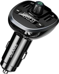 Handsfree sada s FM transmitterem USAMS C21 Bluetooth, MP3, 2× USB 3,4 A
