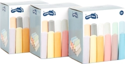 Sada barevných kříd SMALL FOOT – 3×12 kusů pro chodník a tabuli