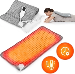 Elektrická vyhřívací poduška 60 × 30 cm s ovladačem, 10 úrovní ohřevu, 75 W MODERNHOME