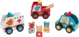 Záchranářská autíčka s figurkami