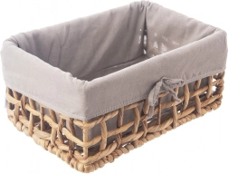 Přírodní úložný košík s vyjímatelnou textilní vložkou 30,5 × 20,5 × 15 cm ORION