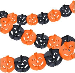 Papírová girlanda s dýněmi na Halloween 3 m Ruhhy - 1 kus